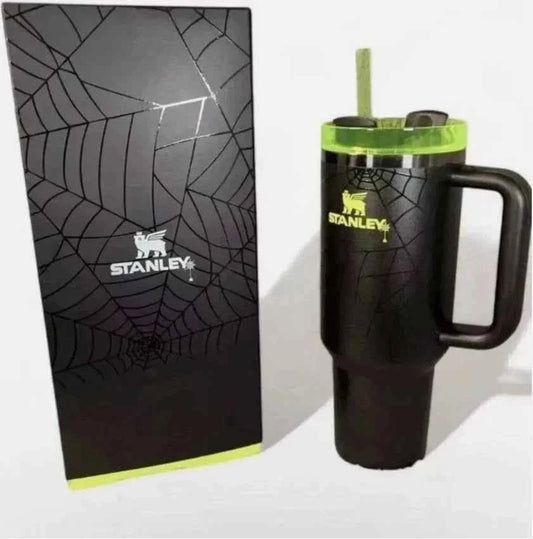 Stanley Halloween Web Glow H2.0 FlowState Tumbler 40oz Limited Edition New Free Shipping