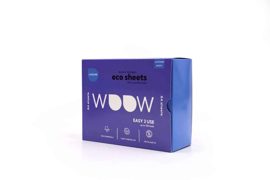 Lazzure Eco-Friendly Laundry Detergent Sheets – 64 Biodegradable Wash Sheets