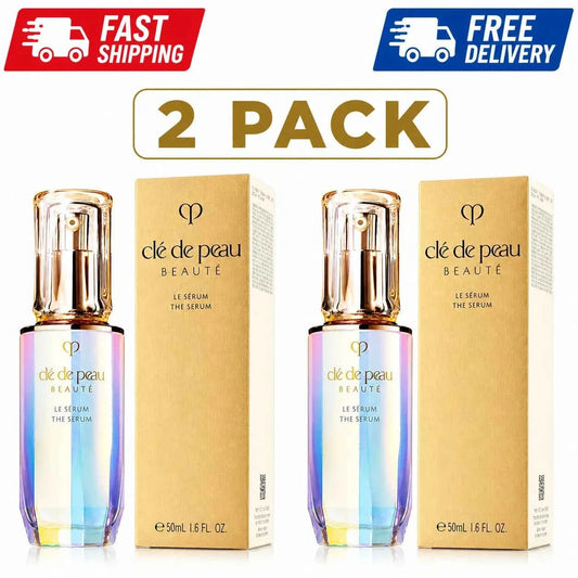 Title: 2 Pack Cle de Peau Beaute The Serum Full Size 50mL / 1.6 Oz NIB Luxury Skincare