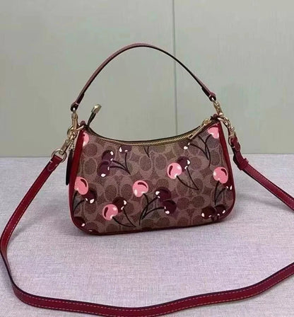 COACH Teri Shoulder Bag Signature Canvas Cherry Print CY694 – Japan Outlet