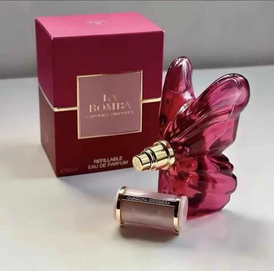 La Bomba EDP Spray 80ml / 2.7 oz Bold Fruity Floral Fragrance Butterfly Bottle NEW