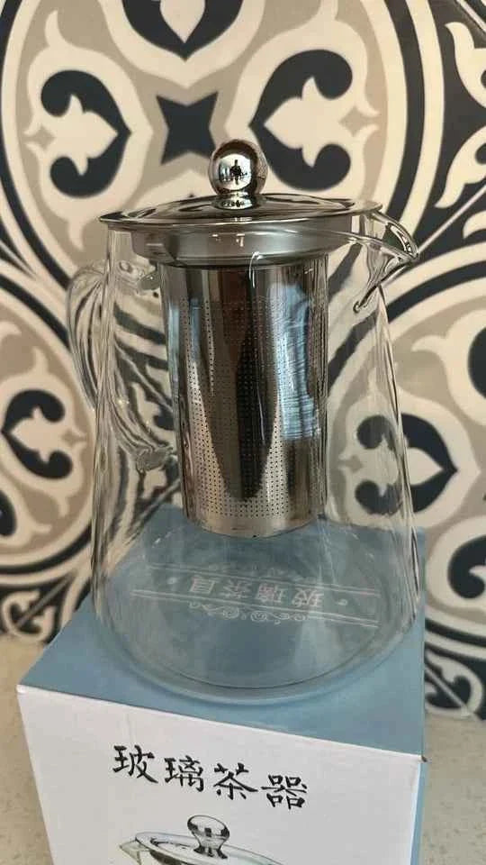 Title: Clear Glass Teapot with Stainless Steel Infuser & Lid 32 oz / 950ml