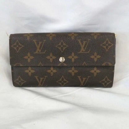 Louis Vuitton Monogram Portefeuille Sarah Long Wallet M61734 Brown