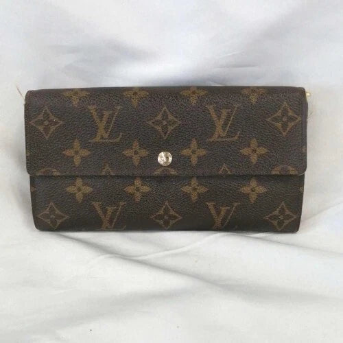 Louis Vuitton Monogram Portefeuille Sarah Long Wallet M61734 Brown